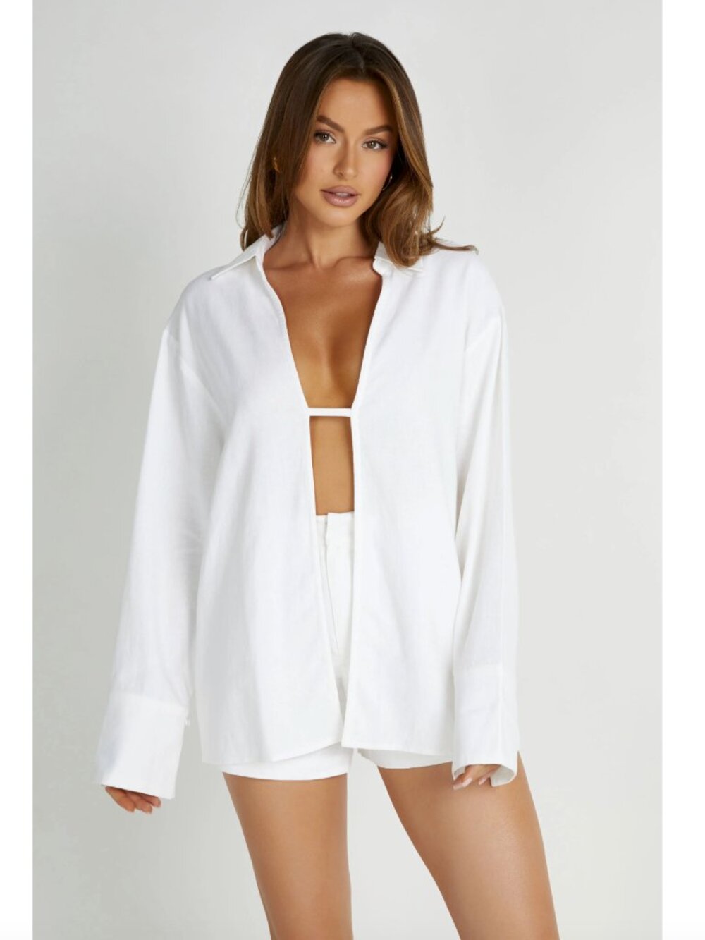 Meshki Tasha Oversized Linen Shirt